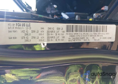 2020 Jeep Grand Cherokee Limited 4X4 z USA, uszkodzony, nr VIN 1C4RJFBG2LC243975